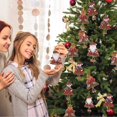 thumbnail image 3 of 2PCS Christmas Tree Decorations Christmas Sitting Santa Clause Ornament Hanging Christmas Tree Decoration Pendants  Small Bell Figurines Home Decoration For Christmas, 3 of 5