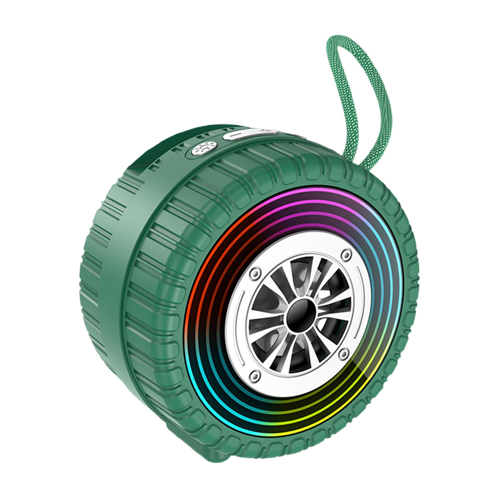 C Mini Bluetooth Speaker With Colorful Lights Wireless Portable Speaker With Tws Connection Fm Radio 360° Sound Speaker 0.93 Lbs