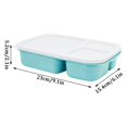 thumbnail image 2 of NAOJIE 3 Compartment Lunch Container & Reusable Snack Containers & Microwave and Dishwasher Safe(Beige),Bento Box,Lunchable Container,Snack Containers for Kids, 2 of 5
