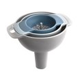 thumbnail image 4 of Dalazy 4 Pieces/Set PP Kitchen Oil Funnel Portable Reusable Strainer Tool Accessories Round Household Restaurant Fruit Seed Filter Tool Accessories, 4 of 8