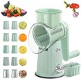 thumbnail image 1 of Coupe-légumes de Cuisine Multifonction et Râpe à Fromage avec Base à Succion Interchangeable et Sécurisée pour une Préparation des Aliments Sans Effort, 1 of 6