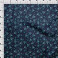 thumbnail image 3 of oneOone Tissu Polyester Lycra Feuilles & Floral Imprimé Artistique 1 Yard 56 Pouces de Large, 3 of 4