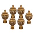 thumbnail image 2 of Ensemble de Décorations pour Tringle à Rideaux 6 Pcs, Quincaillerie Vintage, Capuchons Durables pour Tringle à Rideaux, Embouts de Tringle à Rideaux pour Fenêtre, Or, 2 of 5