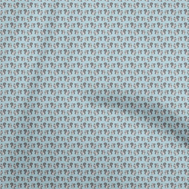 oneOone Polyester Spandex Light Blue Fabric Animal Craft Projects Decor Fabric Printed By The Yard 56 Inch Wide