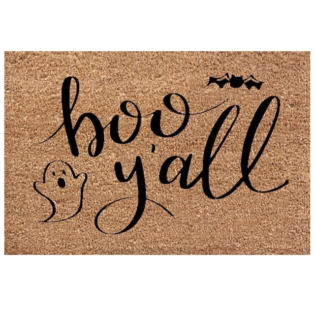 Qocolhg Halloween Terrifying Theme Door Mat, Halloween Rug, Spectre Decoration, Entrance Door Floor Mat Kitchen Rug Decorations Indoor and Outdoor Welcome Doormat (16x24in)