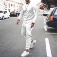 thumbnail image 1 of CEHVOM 2021 Spring And Autumn Long-sleeved Casual Suit Two-piece Men's Trend Multicolor, 1 of 5