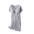 thumbnail image 2 of FcBaudy Robe de Maternité, Robes de Grossesse, Robes d'Été pour Femmes, Chemise de Nuit de Maternité, Robe d'Été, Chemise de Nuit de Grossesse Fine, Robe de Maternité, Vêtements de Post-Partum, Robe de Maternité, 2 of 3