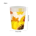 thumbnail image 3 of Amzcrzy Paper Tableware Thanksgiving Paper Plates Festive Fall Pumpkin and Maple Leaves Pattern Disposable Tableware for Fall Harvests Party Christmas Decorations Halloween Decorations Fall Decor, 3 of 6