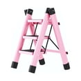 thumbnail image 1 of Step Ladder, Folding 3 Steps Non Slip Rustproof Iron Ladder with D Shape Pipe, for Home Use, 1 of 5