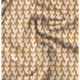 thumbnail image 1 of Soimoi Orange Poly Georgette Fabric Hen Bird Print Fabric by the Yard 52 Inch Wide, 1 of 6