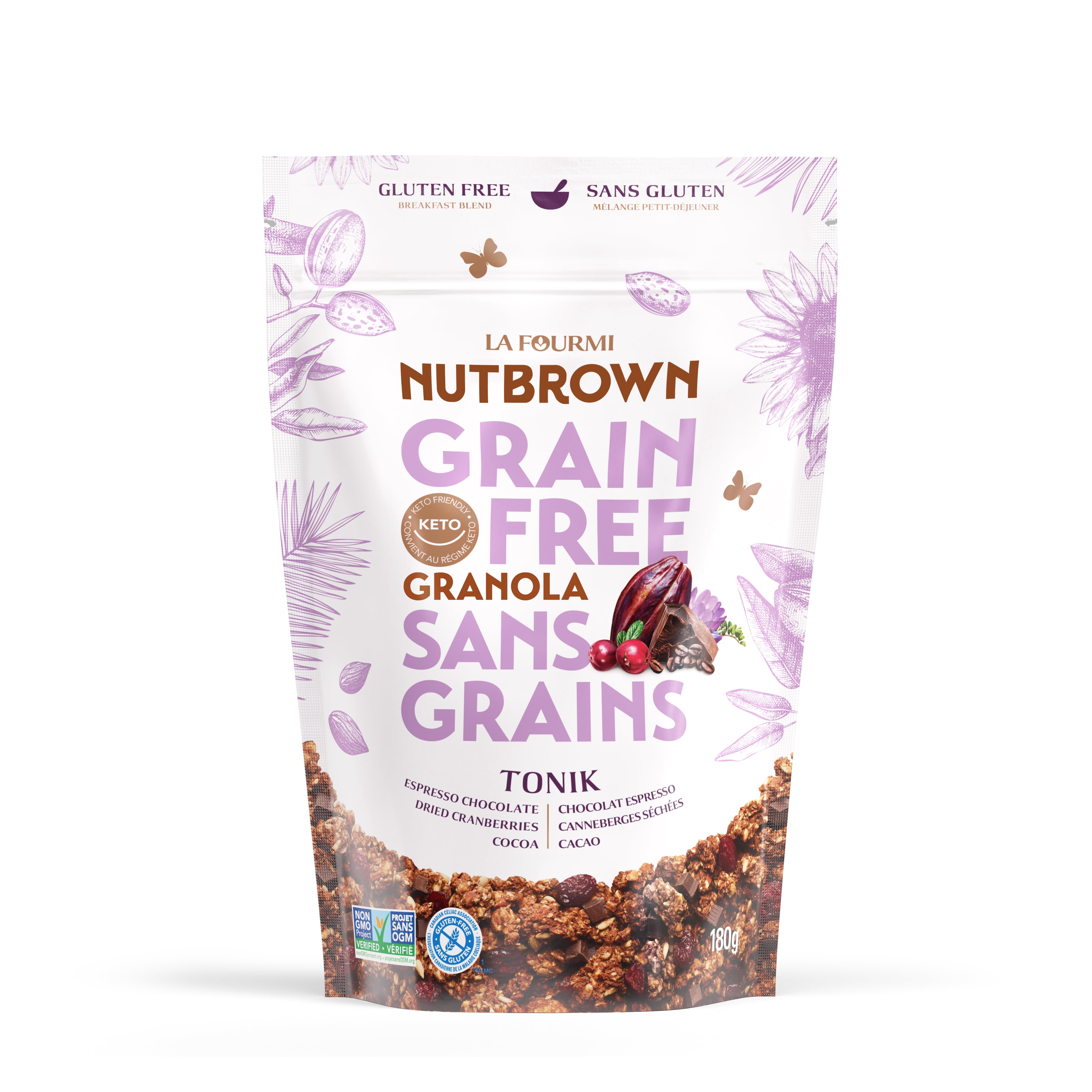 Nutbrown Tonik, gluten free granola (180g)