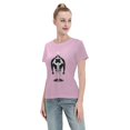 thumbnail image 4 of T-Shirt Basique à Manches Courtes pour Femme une Pièce Grand Ours, 4 of 6
