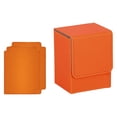 thumbnail image 1 of HILABEE Card Deck Box Game Card Storage PU Leather Lightweight Premium Holds 100 Orange, 1 of 9