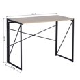 thumbnail image 4 of Pemberly Row 39" Home Office Desk Writing Computer Table Oak, 4 of 6