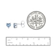 thumbnail image 4 of Heart Birthstone Stud Earrings, 4 of 4