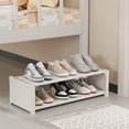 thumbnail image 1 of Amzcrzy Pla Stic Shoe Cabinet Shoe Rack Simples Multi Layer Dusts Proof Shoe Cabinet Under The Table Saving Space At The Door Shoe Rack Dresser Dorm Room Essentials Closet Organizer Storage Cabinet, 1 of 6