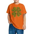thumbnail image 4 of FAIWAD Hauts pour Enfants Garçons Filles Manches Courtes T-Shirt Graphique de la Saint-Patrick Trèfle Mignon Décontracté Col Rond, 4 of 4