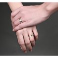 thumbnail image 4 of Womens Man Wedding Ring Gold-color 316l Stainless Steel Promise Jewelry, 4 of 5
