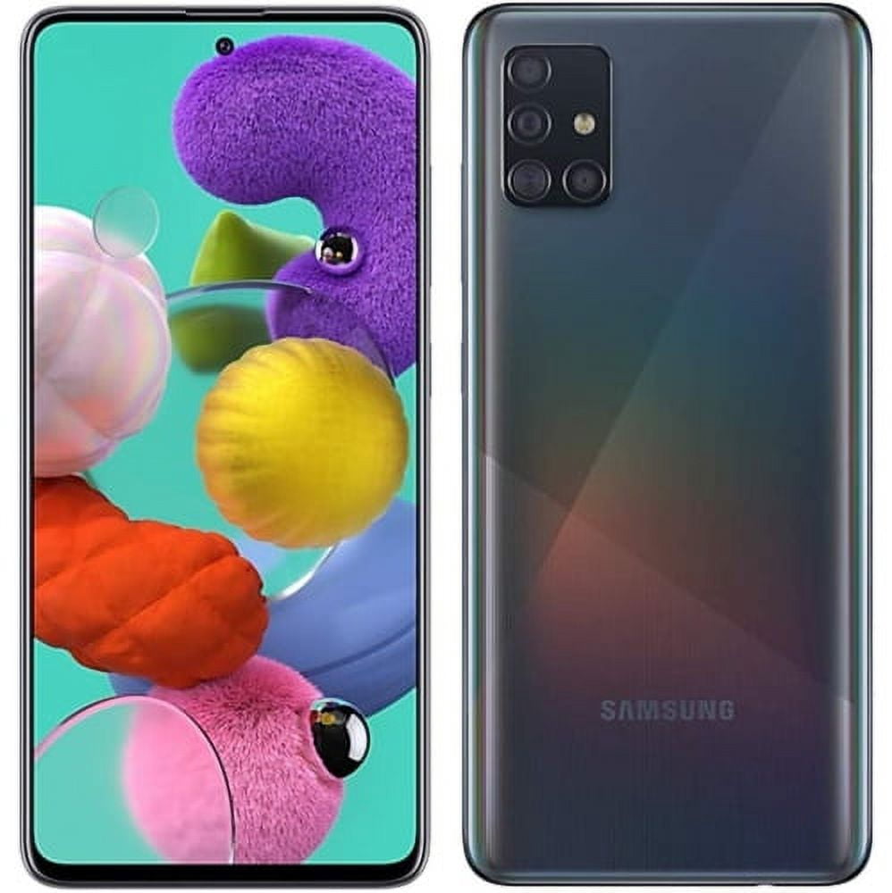 Restored Samsung Galaxy A51 Black 128GB Unlocked Smartphone Good