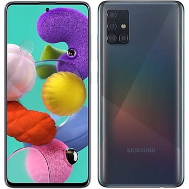 Restored Samsung Galaxy A51 Black 128GB Unlocked Smartphone Good