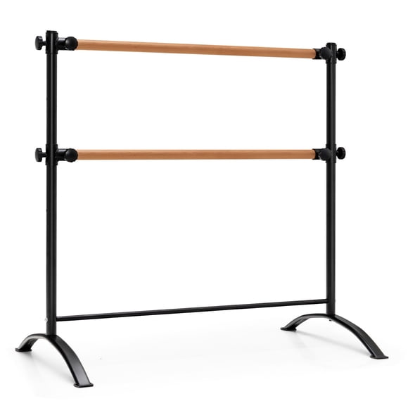 Gymax 4FT Portable Ballet Barre Freestanding Dance Bar Adjustable Height Kids Adults