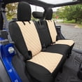 thumbnail image 2 of FH Group Neoprene Custom Soft Fit Seat Covers for 2018-2021 Jeep Wrangler JL 4DR Rear Set, 2 of 6