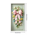 thumbnail image 3 of Tdxkok Rideau de Porte de Pâques Décor Œufs de Pâques Lapins Couverture de Porte Cadeaux de Pâques, 3 of 6
