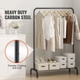 thumbnail image 4 of VEVOR Clothes Rack, Heavy Duty Clothing Garment Rack with Hanging Rod and Bottom Storage Area, Clothing Rack for Bedroom Guest Room, 4 of 9