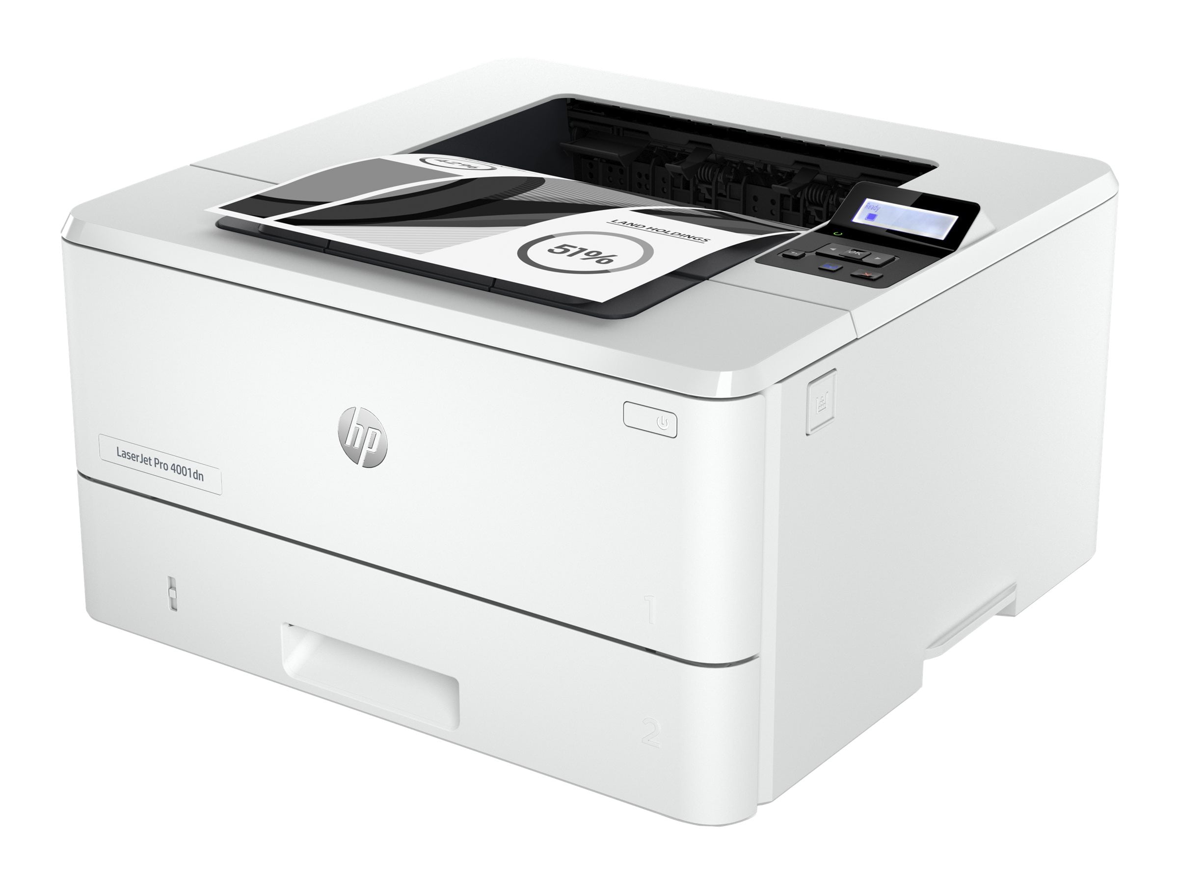 HP LaserJet Pro 4001dn - Printer - B/W - Duplex - laser - A4/Legal - 4800 x 600 dpi - up to 40 ppm - capacity: 350 sheets - USB 2.0, Gigabit LAN, USB host