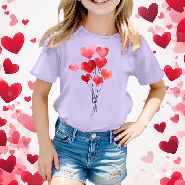 WEAIXIMIUNG T-Shirt à Manches Courtes pour Enfants Imprimé Décontracté 130