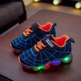thumbnail image 5 of Boys LED Spider Net Sneakers - Fashionable & Durable Athletic Shoes with Cool Spider Web Design - Lightweight, Breathable & Non-slip for Walking, Running & Training, 5 of 5
