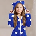 thumbnail image 2 of Pyjama pour Bébé Fille, Combinaison à Capuche à Manches Longues pour Chaleur Hivernale, 2 of 5