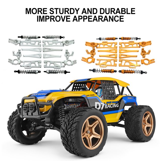 VONKY 1pieces Stable Front Rear Upper Suspension Arm For Wltoys 1/12 104009 RC Hop-ups Blue