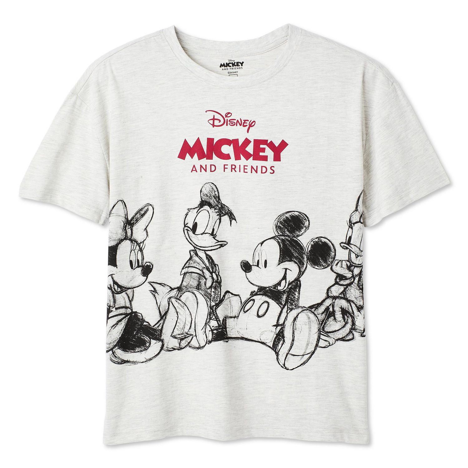 T-shirt à imprimé graphique Mickey et ses amis Disney pour femmes