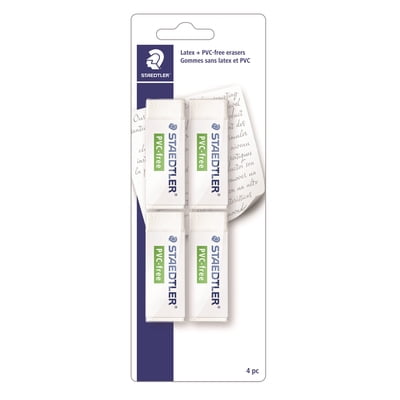 Staedtler PVC-Free Eraser, 4 Pack