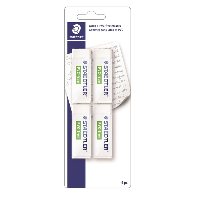 Staedtler PVC-Free Eraser, 4 Pack