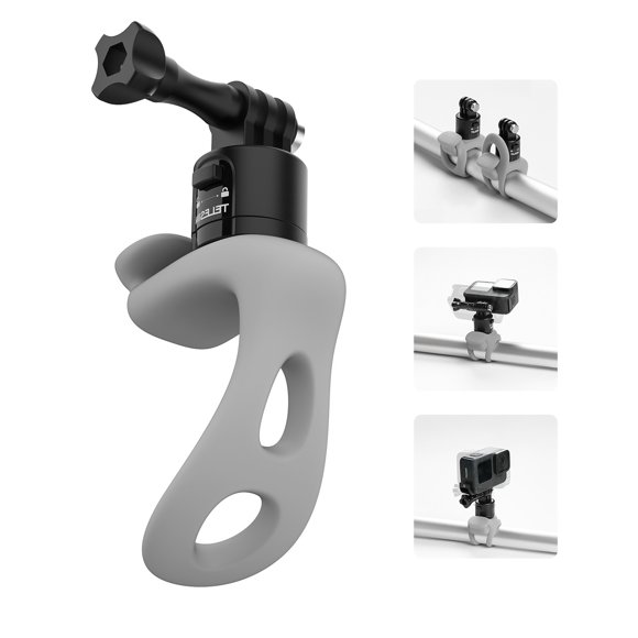 TELESIN Sports Camera Strap Mount Silicone Wrap Band Bike Motorcycle