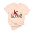 thumbnail image 2 of Meichang T-Shirt de la Saint-Valentin pour Femmes, Imprimé Cœur Mignon, Manches Courtes, Col Rond, Coupe Ample, 2 of 6
