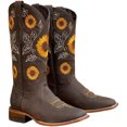 thumbnail image 1 of Western Boots Chunky Heel Embroidered Cowboy Boots Square Toe Boots for Women, 1 of 10