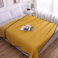 thumbnail image 3 of Washed Cotton All-Season Lightweight Blanket, Breathable Summer Cool Quilt & AC Bed Cover, Reversible Soft Bedding for Home, 6 Solid Color Options, 3 of 9
