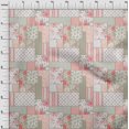 thumbnail image 4 of oneOone Cotton Poplin Peach Fabric Floral Sewing Craft Projects Fabric Prints By Yard 56 Inch Wide, 4 of 5
