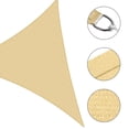 thumbnail image 4 of Yescom 2 Pack 25FT Triangle Sun Shade Sail Canopy UV Block Commercial Carpark Pool Camping Beach Outdoor Beige, 4 of 10