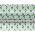 thumbnail image 5 of oneOone Velours Vert Mer Tissu Ikat Matière de Robe Tissu Imprimé Tissu au Mètre 58 Pouces de Large, 5 of 5