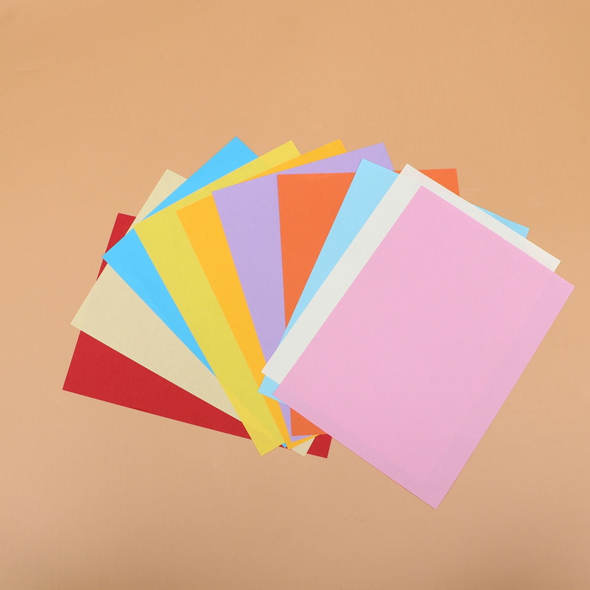 Minkissy Assorted Color A4 Colored Copy Paper Smooth Printable Paper for Office Letter DIY Certificates