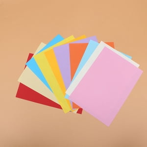 Minkissy Couleurs assorties A4 Copie couleur Papier lisse Papier imprimable pour la lettre de bureau DIY Certificats