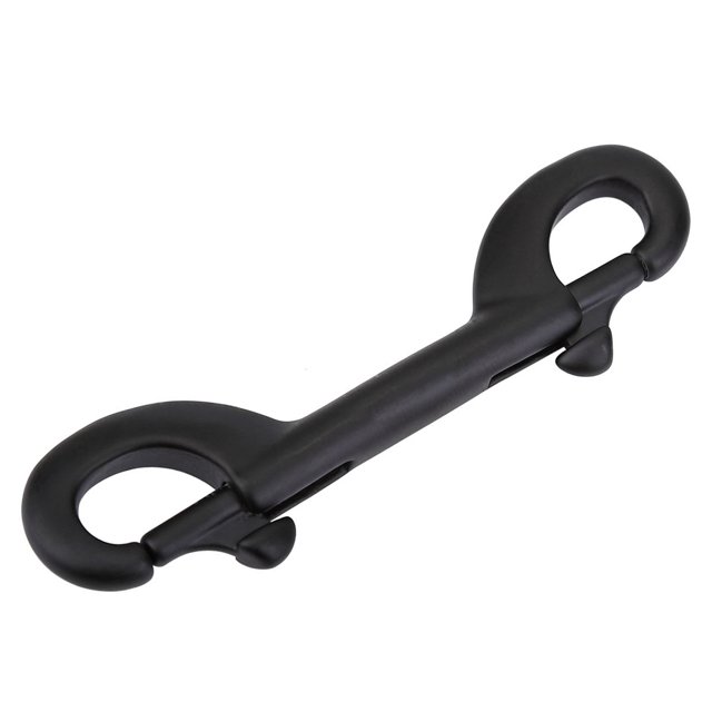 Colliers de Sory à Double Extrémité en Acier Inoxydable Noir Garder Plongée Durable en Acier Inoxydable à Double Extrémité Clip Crochet Boucle de Plongée 100mm