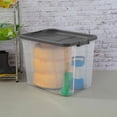 thumbnail image 3 of Sterilite 108 Qt Clear Stacker Storage Container w/ Latching Lid, 12 Pack, 3 of 8