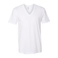 thumbnail image 1 of American Apparel Fine Jersey V-Neck Tee, XS, White, 1 of 3