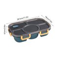 thumbnail image 3 of XZNGL Plastic Food Storage Containers with Lids Plastic Compartmental Bento Food Container Storage Lunch Box Divided Food Storage Containers with Lids Lock and Lock Food Storage Containers, 3 of 3