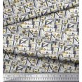 thumbnail image 2 of Soimoi Silk Fabric Abstract Geometric Print Fabric by the Yard 42 Inch Wide, 2 of 3